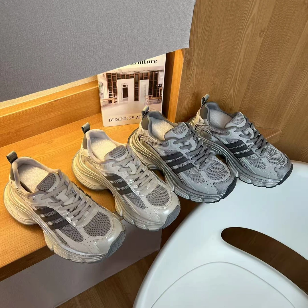 【冰河时代】厚底老爹鞋女2025春季新款百搭休闲运动鞋潮699-20