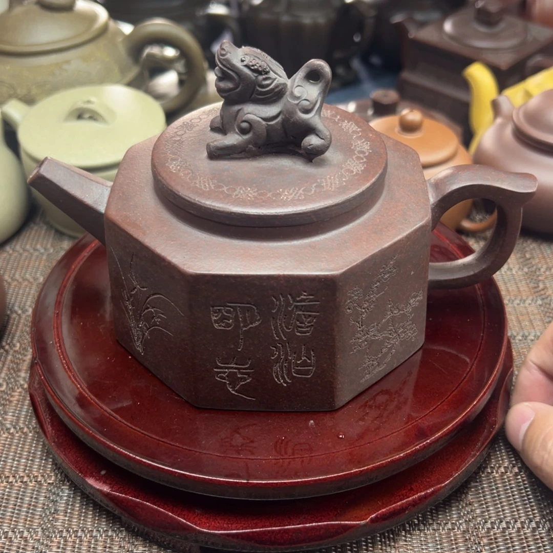 茶壶紫砂宜兴原矿紫砂壶400毫升容量