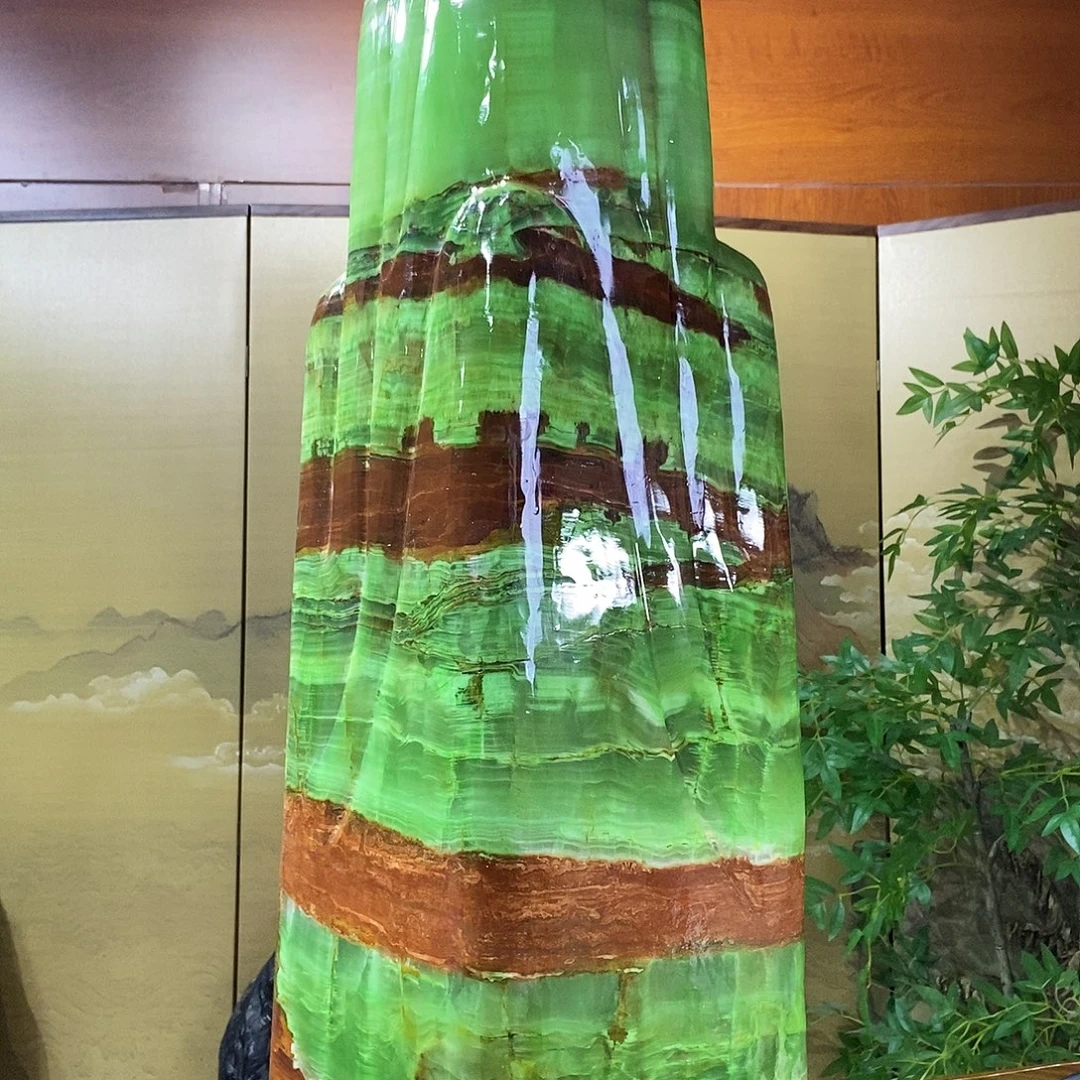 石材山水画作品摆件