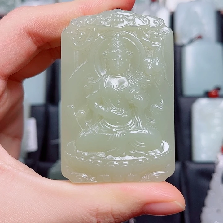 和田玉未镶嵌挂件