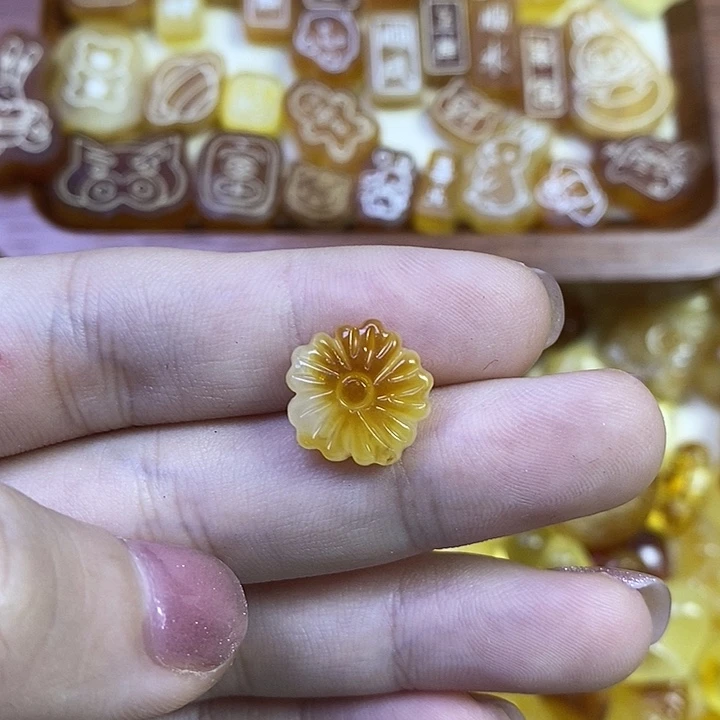 吊坠橄榄核小花花