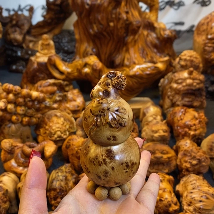 崖柏葫芦手把件手把件