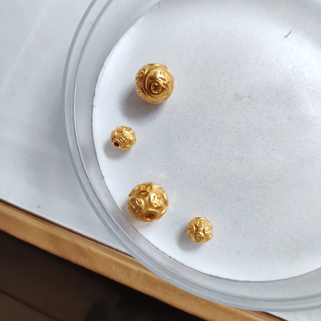金元宝足金999貔貅珠子首饰