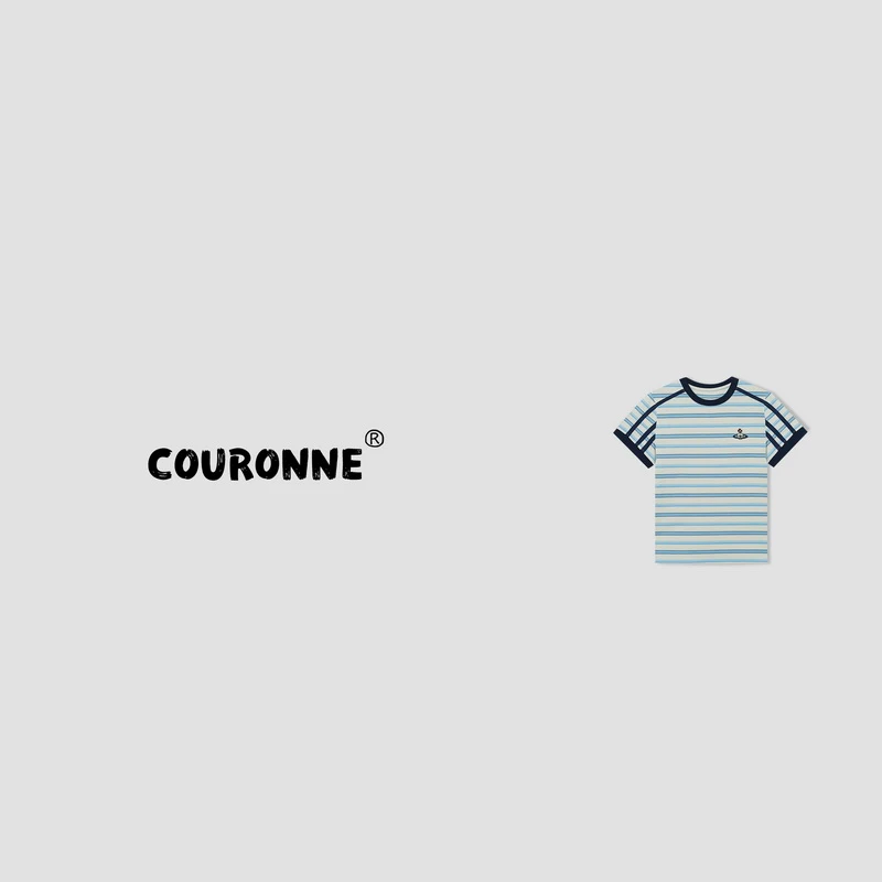 【艺涵】-潮牌设计感潮酷修身百搭简约圆领短袖上衣32002