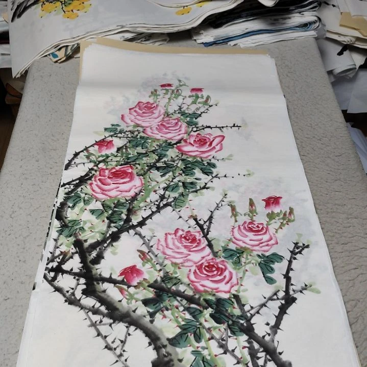 才***吉国画国画花鸟花鸟国画