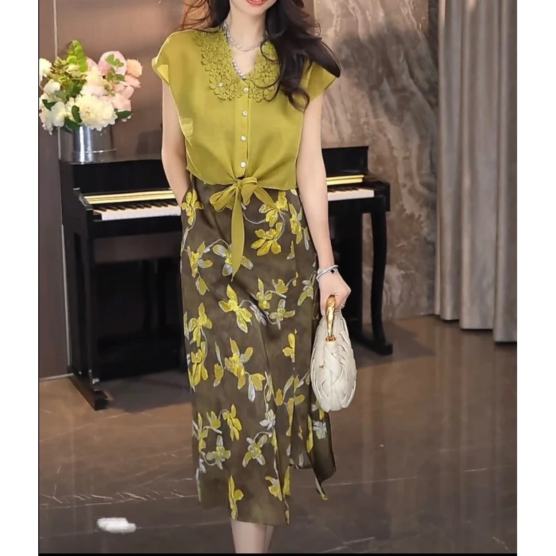 H2601新款天丝莱赛尔纤维春夏百搭气质连衣裙