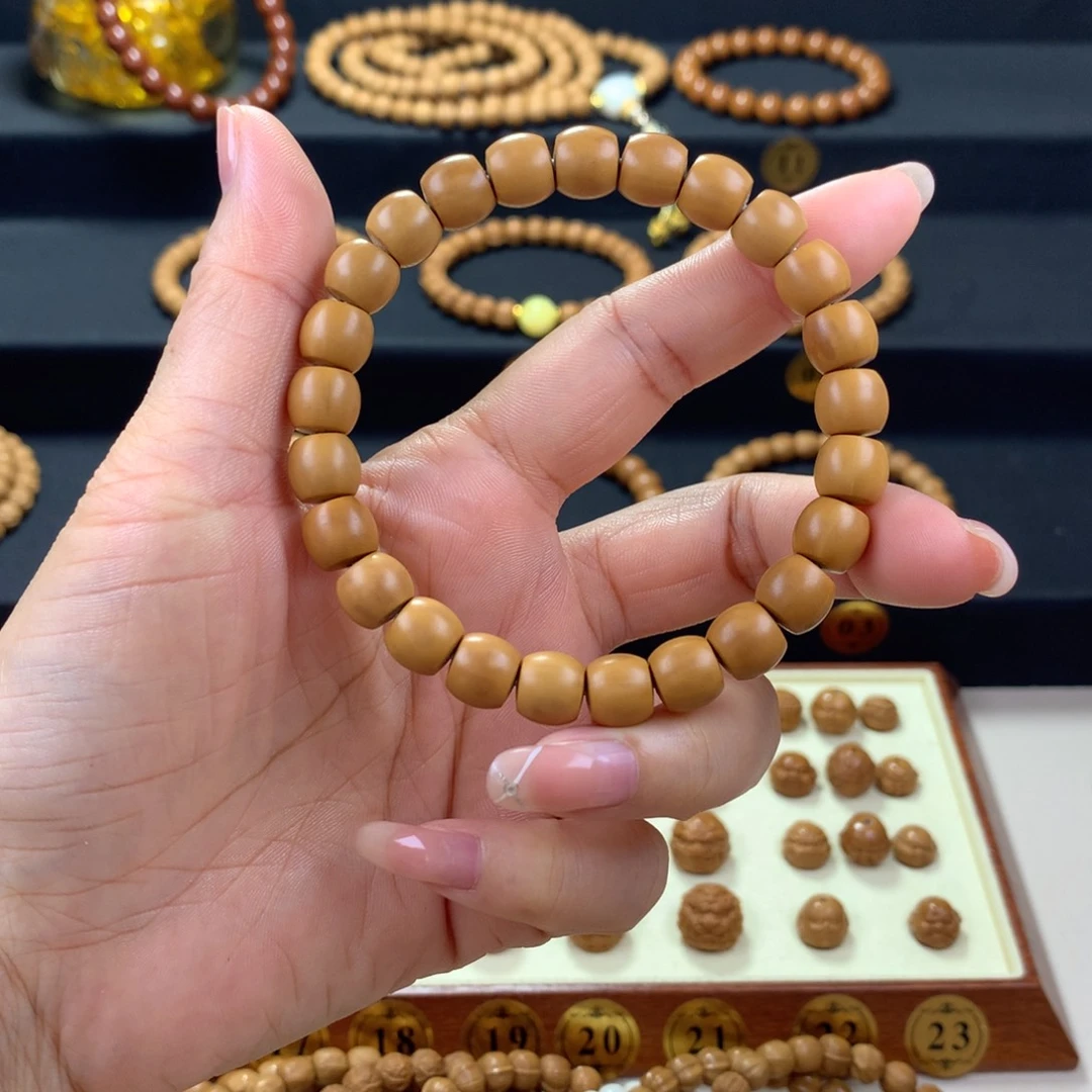 手串猴头核桃猴头核桃原皮原色直切微瑕款