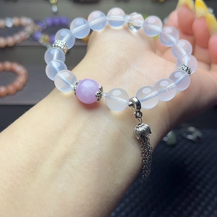 水晶手链未镶嵌奶白晶