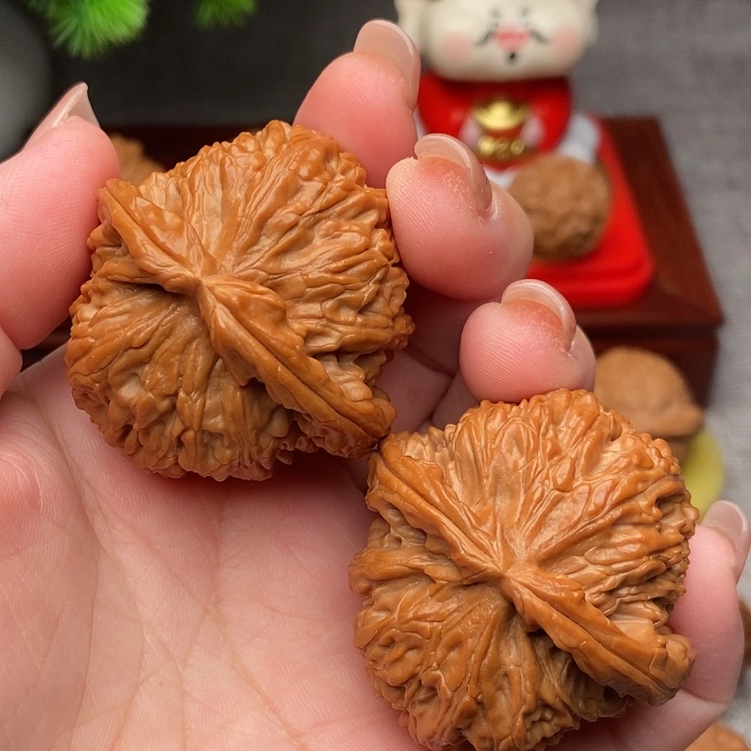 把件文玩核桃44全品绝配白狮子