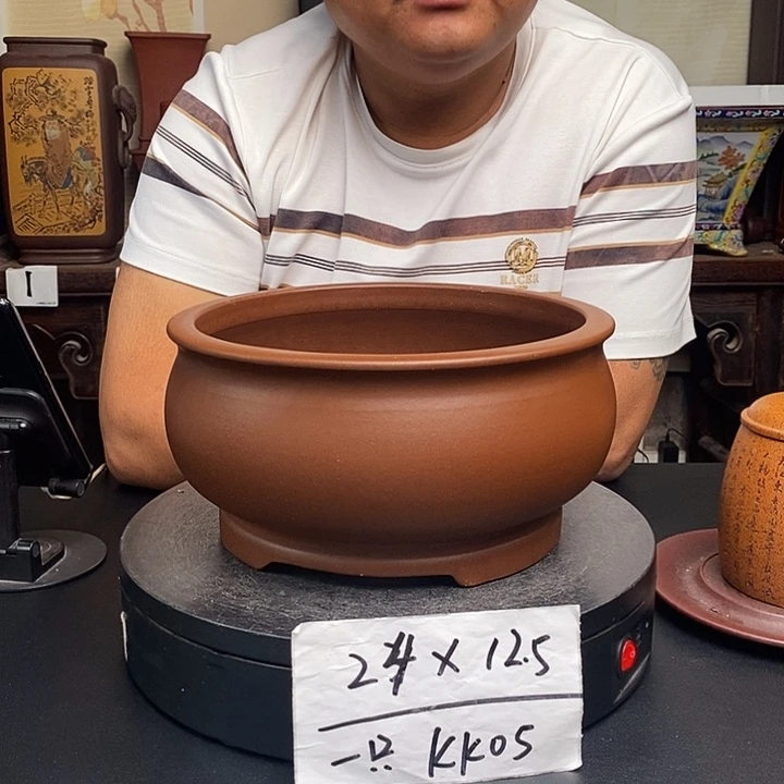 紫砂花盆货号一只KK005