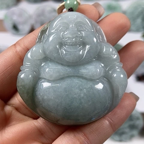 翡翠颈饰未镶嵌大佛福利