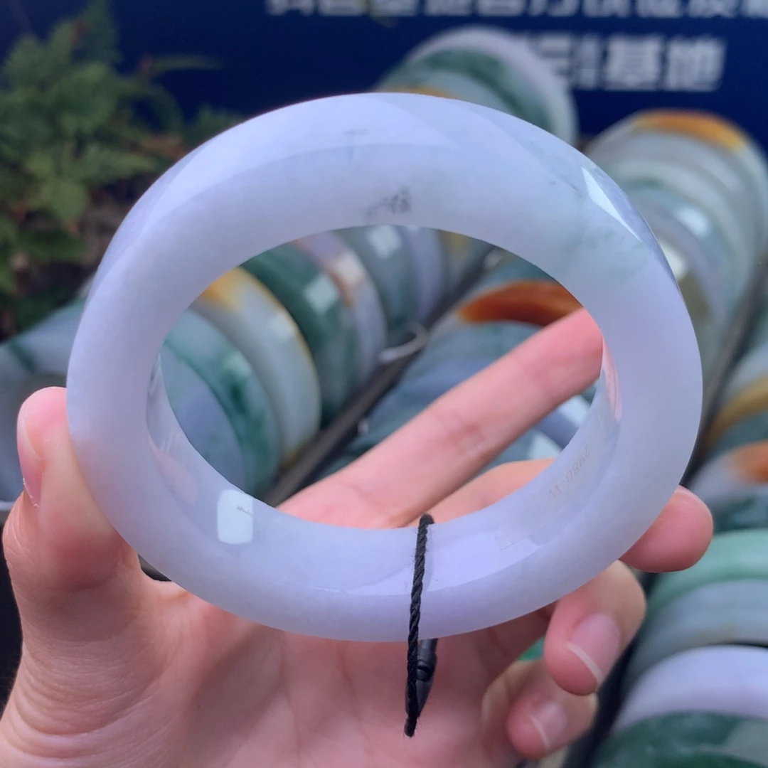 定制翡翠未镶嵌手镯定制不退不换