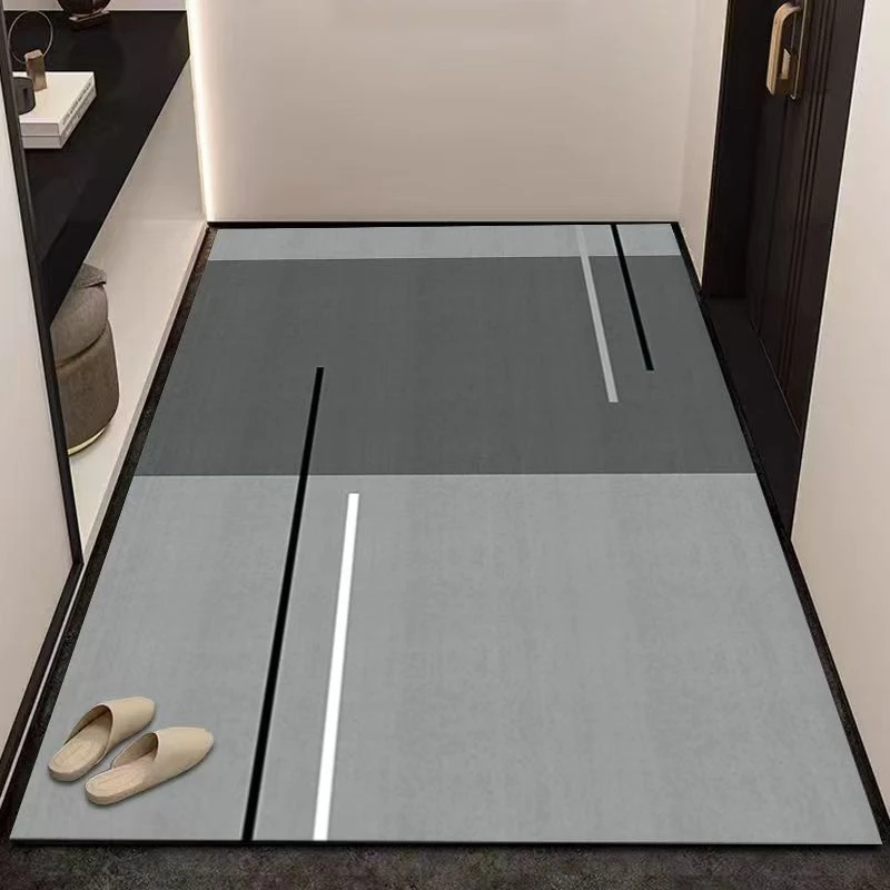 大尺寸家用软硅藻泥地垫吸水防滑垫进门入户门垫厨房地毯卫生间垫