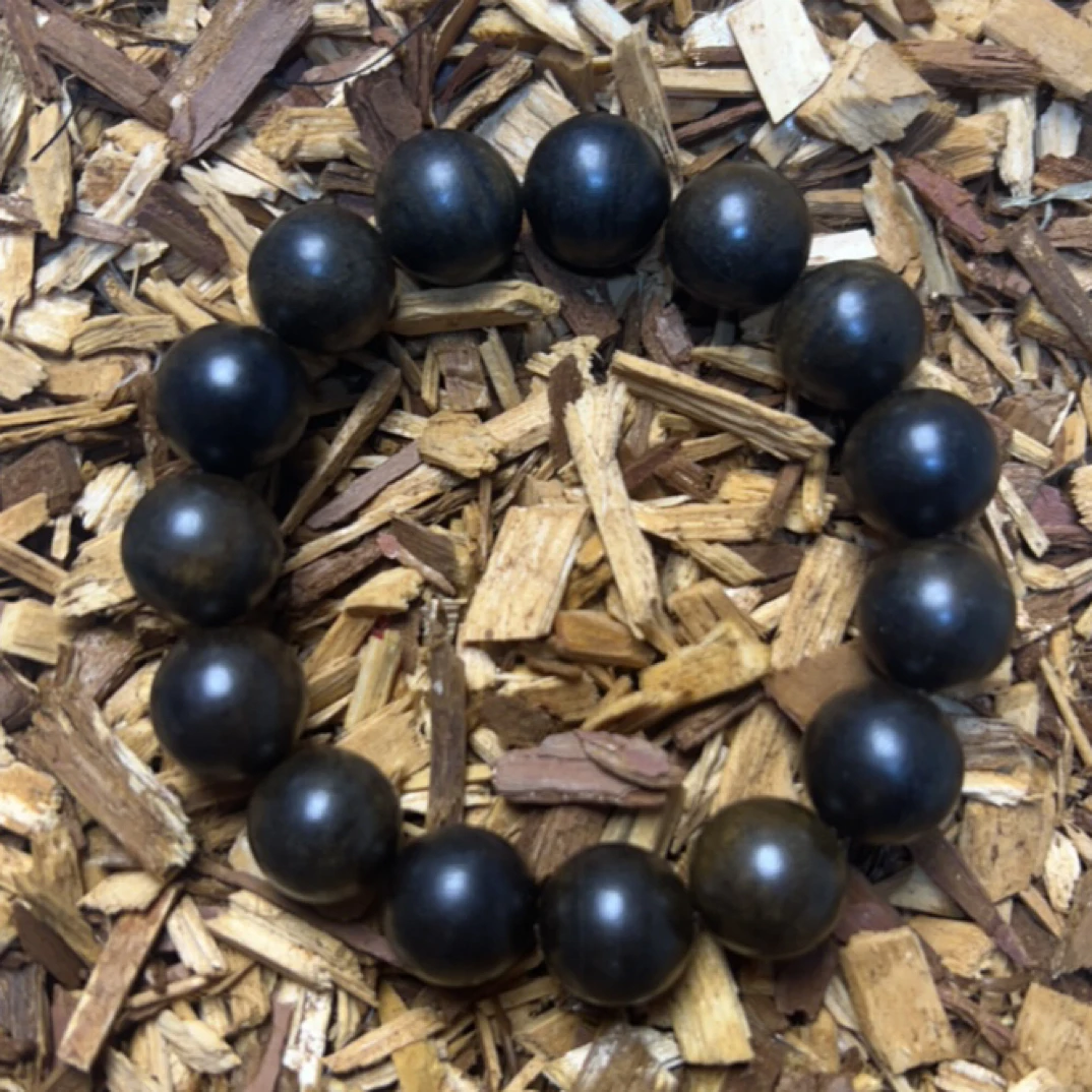 10 福来精选文玩沉香木作手串15mm