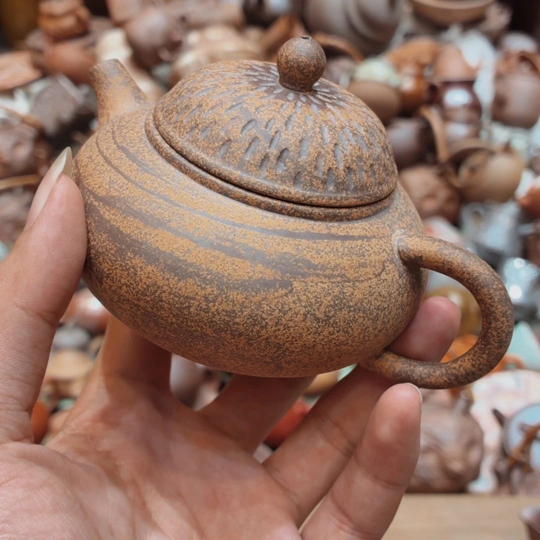 柴烧老岩泥手工茶器皿