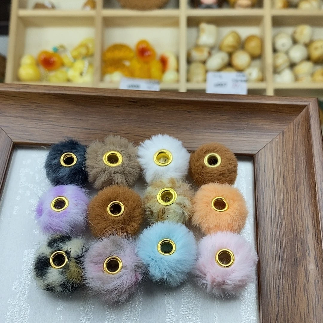 非金属毛毛球配件diy