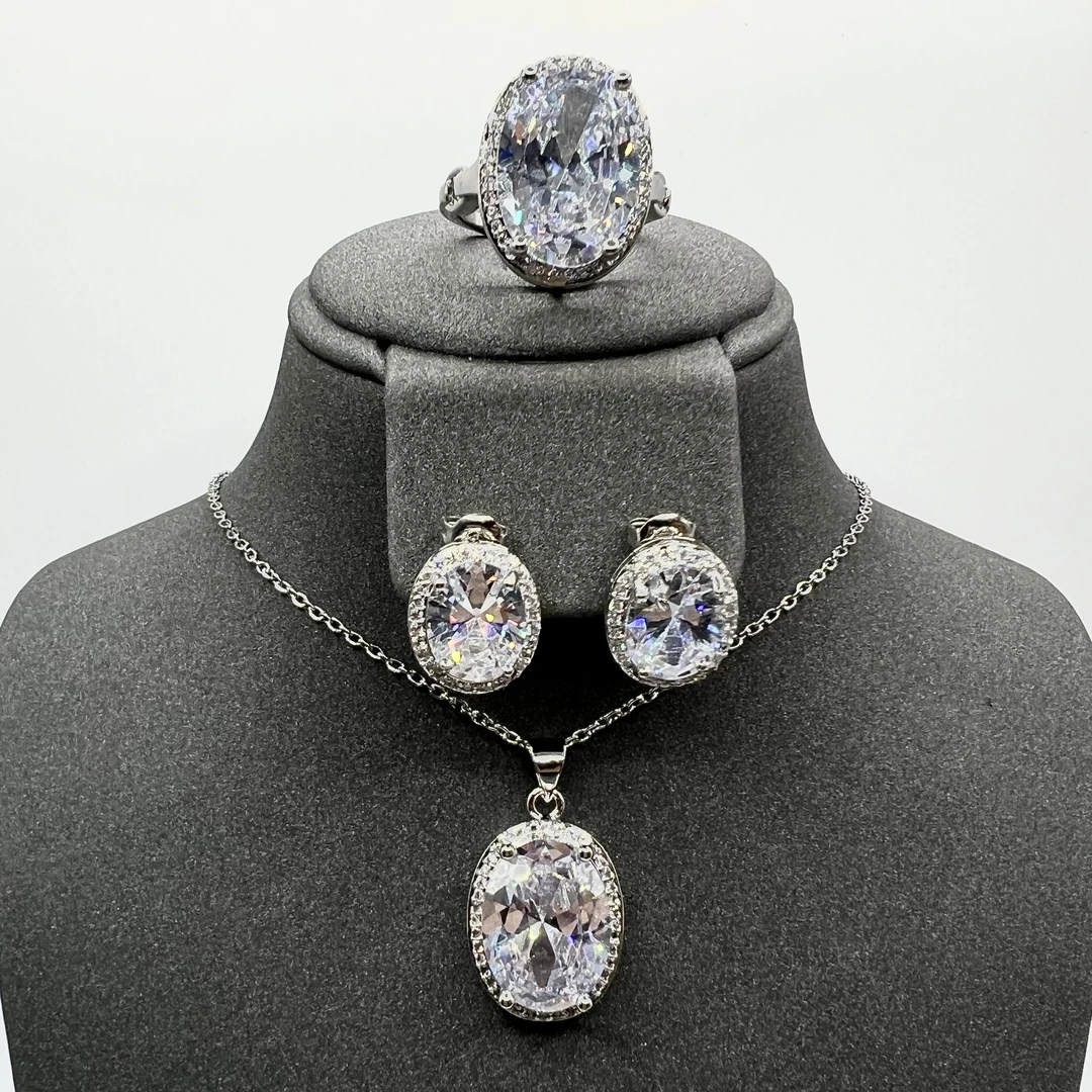 套装【白色】大气豪镶设计款套装KY-0090