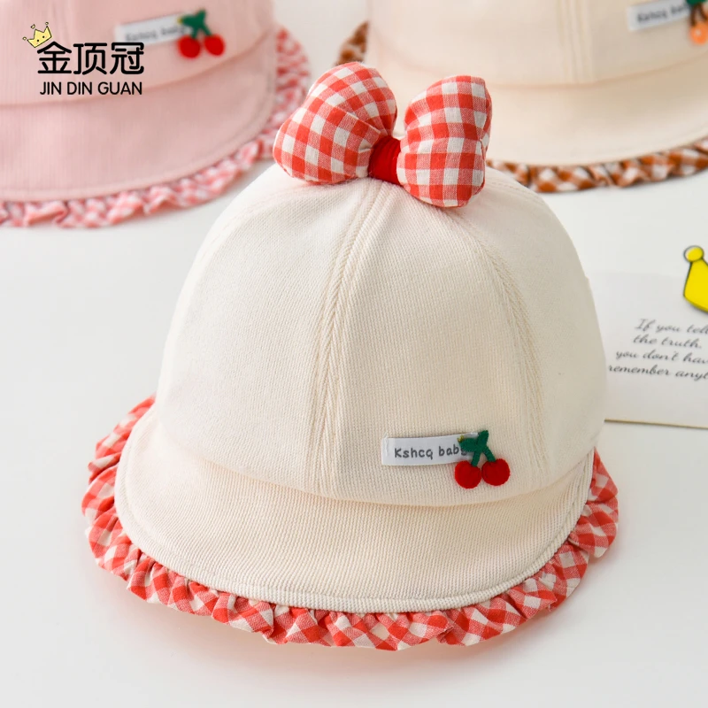 婴儿帽子春秋薄款可爱超萌渔夫帽男女宝宝遮阳防晒小月龄棒球帽