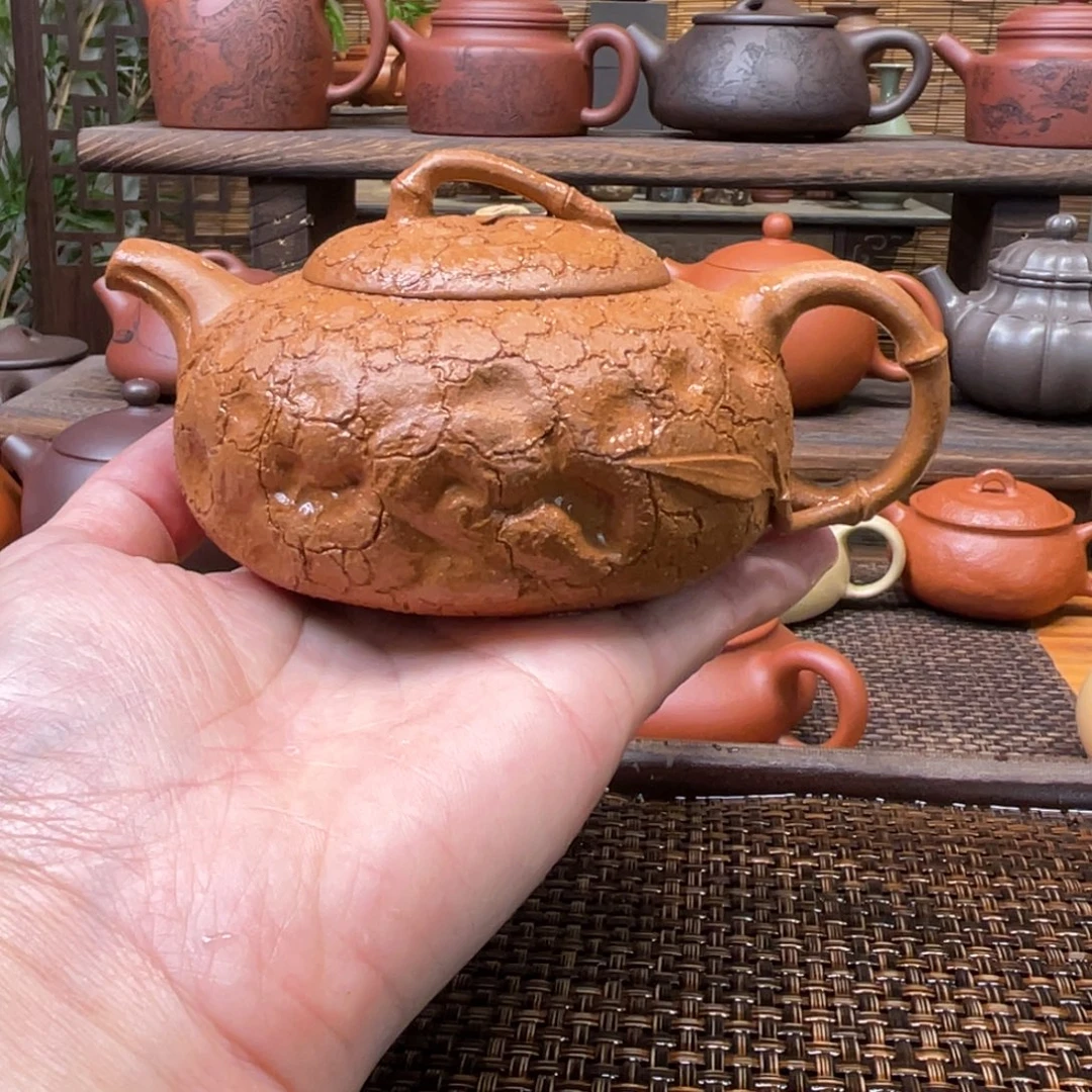 紫砂茶壶宜兴原矿紫砂手工制200