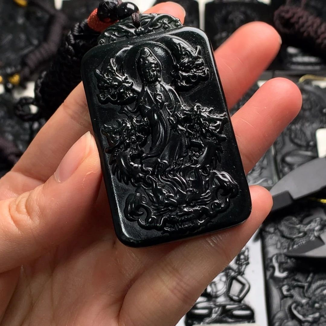 天然a货钢琴黑挂件