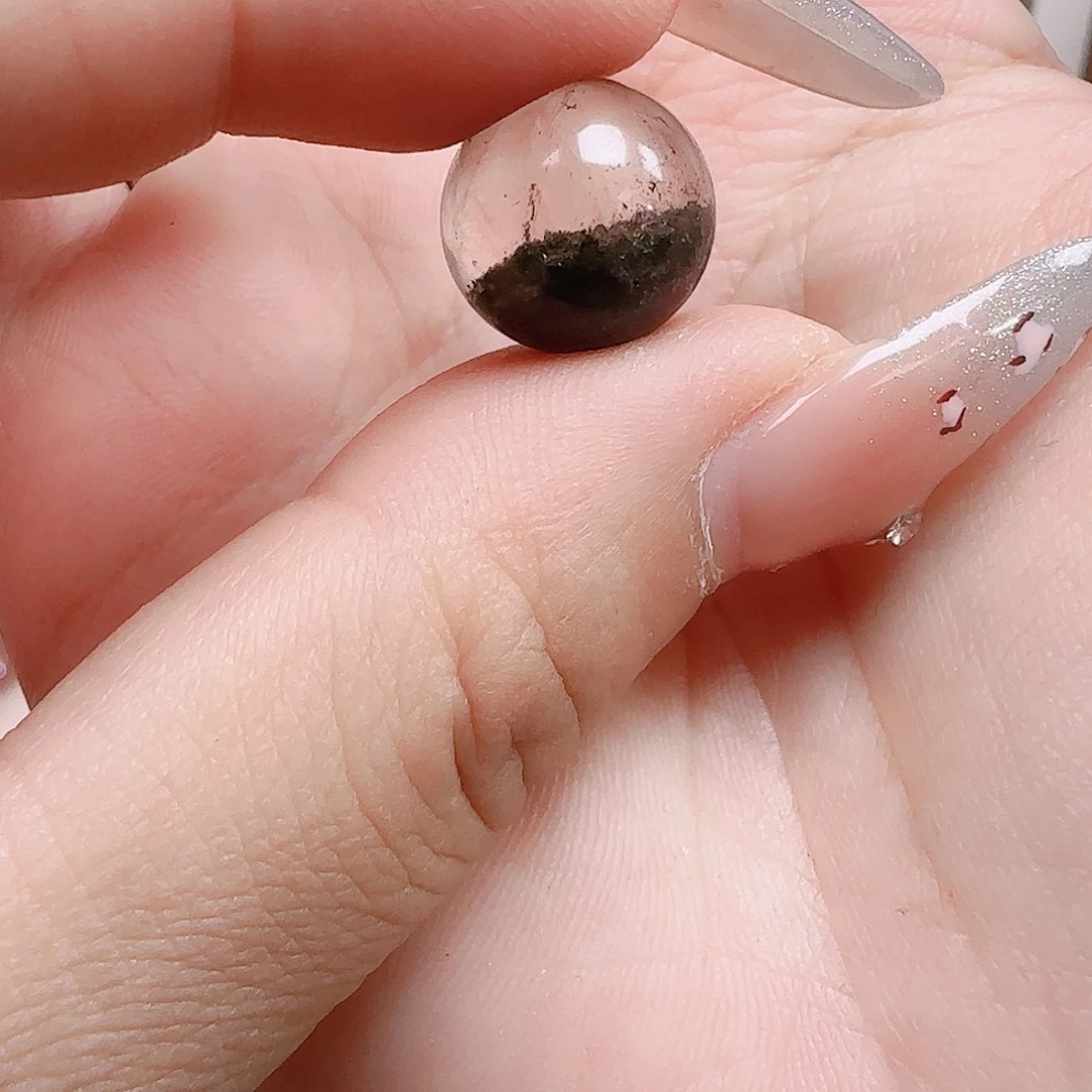 *****水晶手串未镶嵌绿幽灵卡12.6打孔不退换