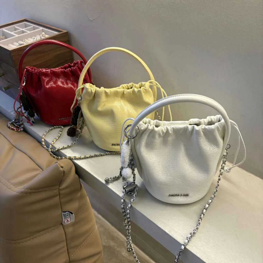 2025新款女士链条手提斜挎包 小众轻奢时尚手机包高级感通勤百搭