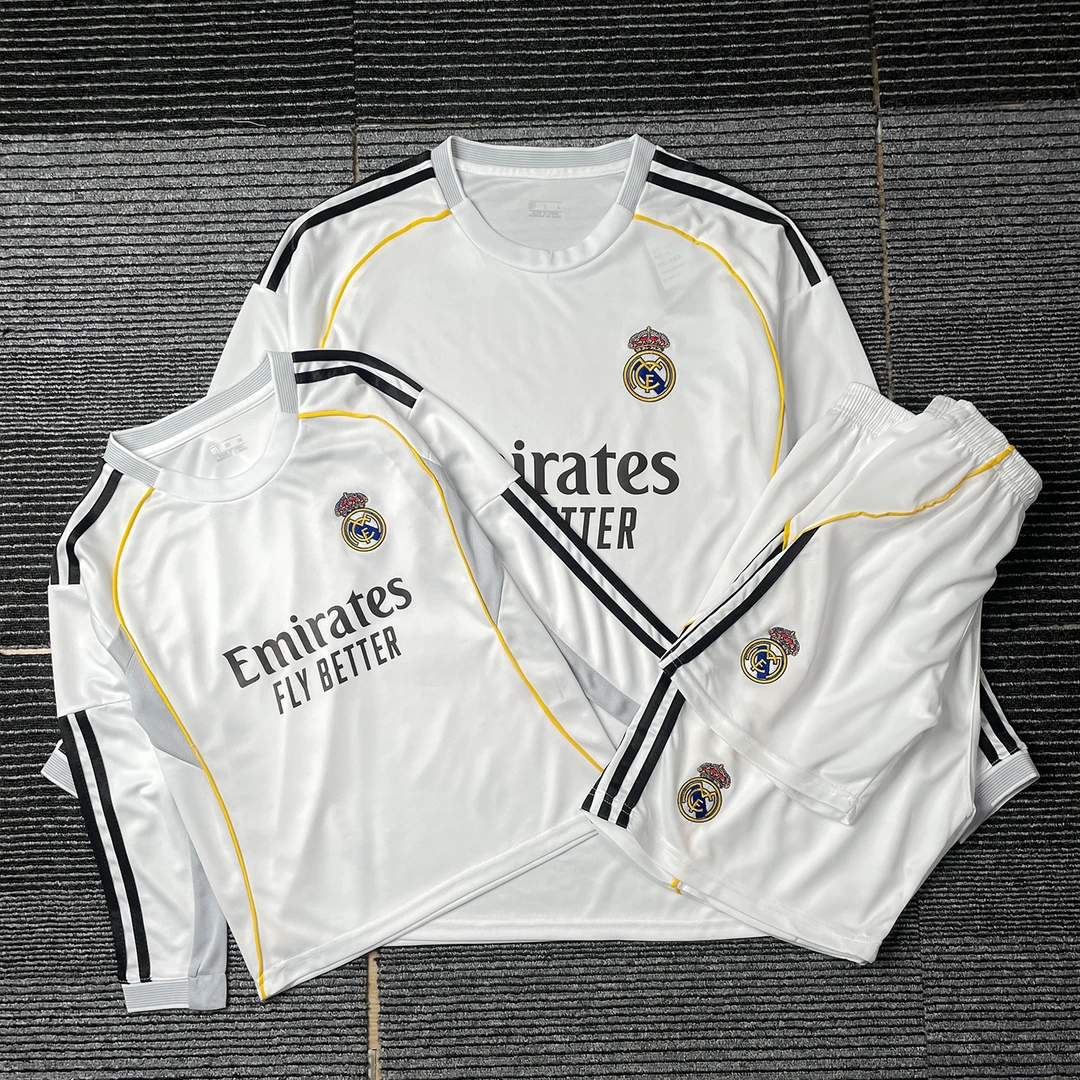 【高品质刺绣队徽】25-26新赛季长袖足球服俱乐部训练速干吸汗透气