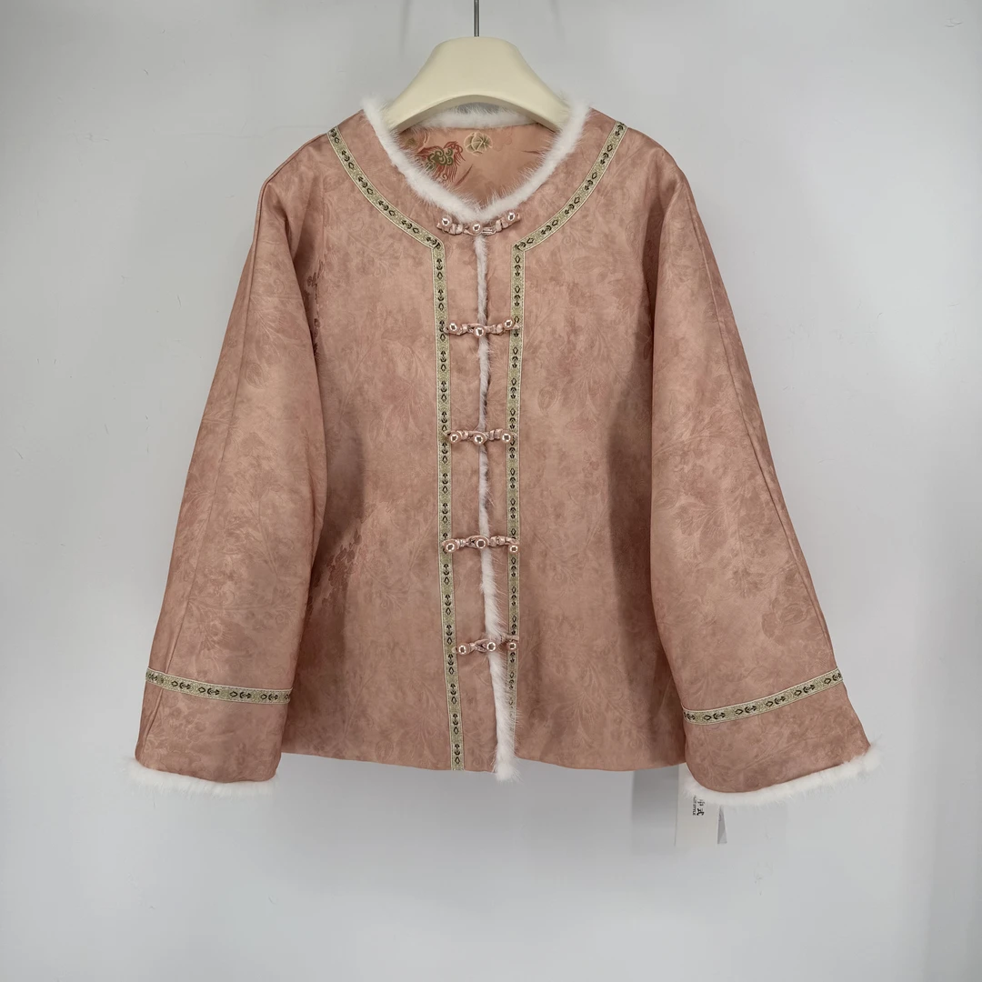 新中式国风百搭设计感羽绒外套-520174