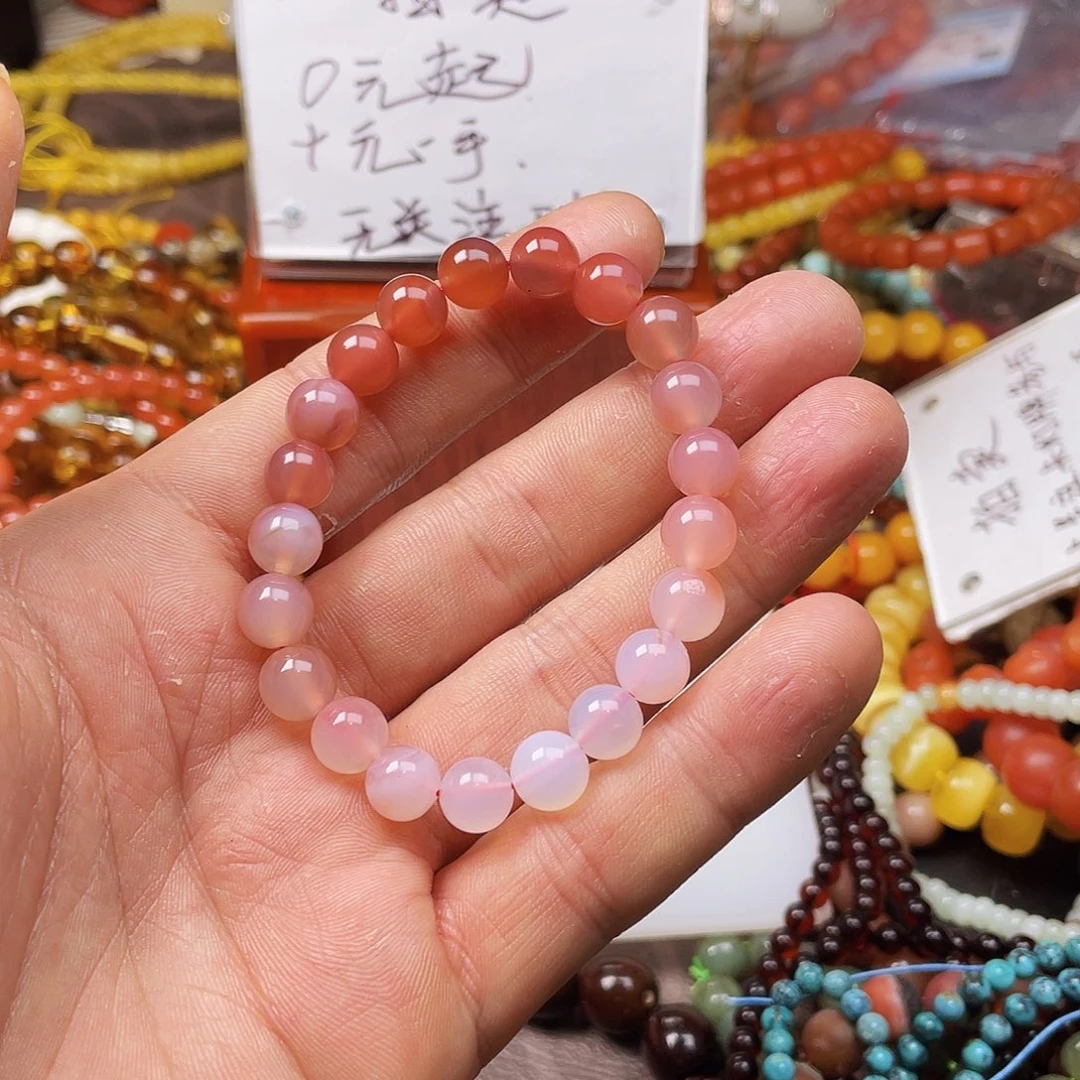 玛瑙/玉髓手链合金烦***u43325