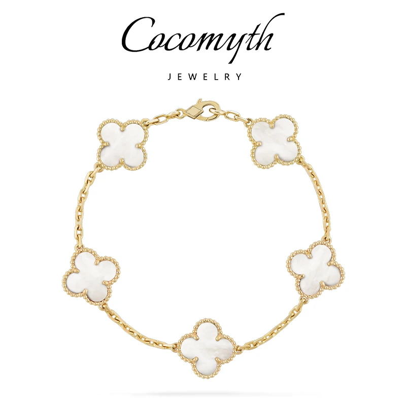 钛钢珐琅手链 COCOMYTH 轻奢花花手链D502