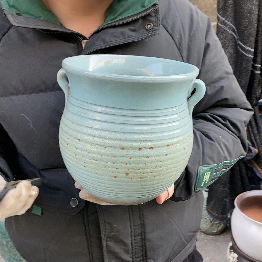 紫砂花盆正品口20高20