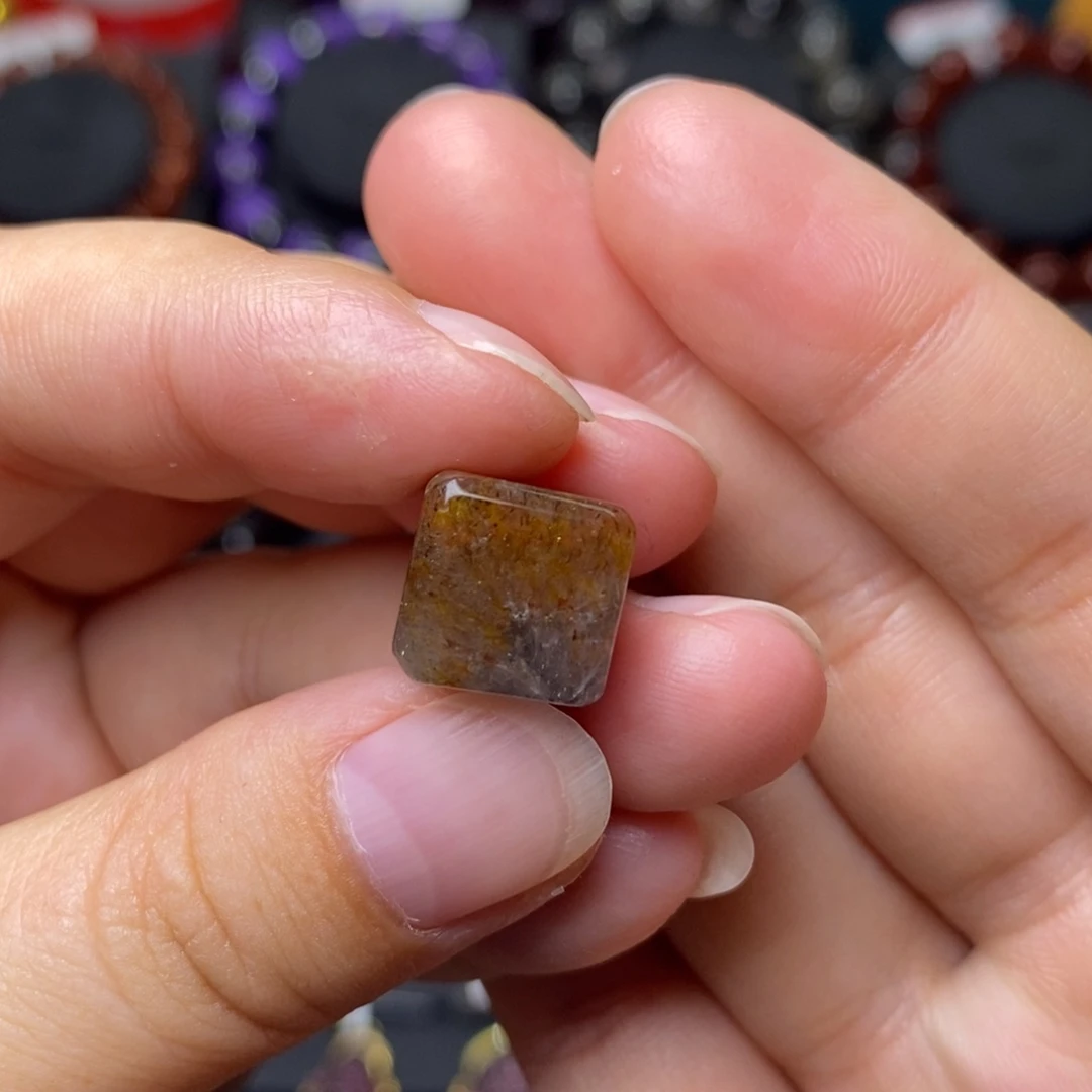 未镶嵌手链水晶老料极光方糖
