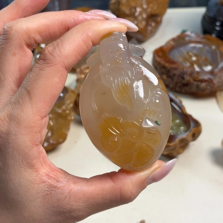 未镶嵌吊坠(不含链)玛瑙/玉髓