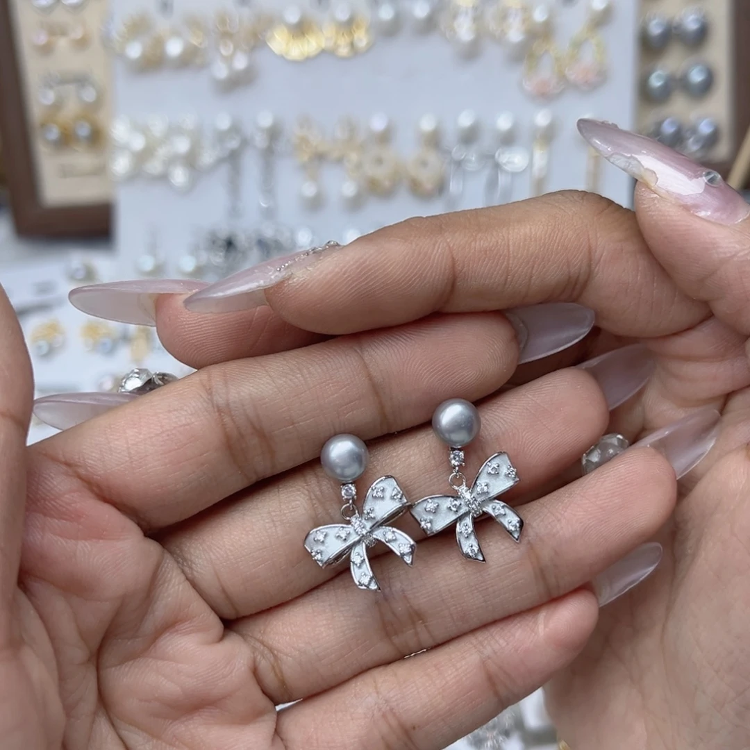 暖***槟戒指淡水珍珠合金