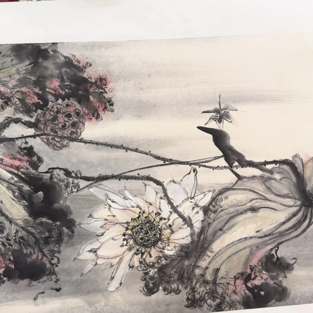 国画国画作品山水花鸟