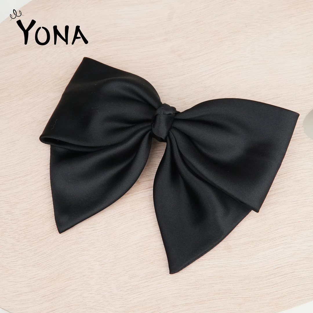 【TH026】简约日韩法式少女风顶夹原创设计发夹黑色百搭弹簧夹时尚