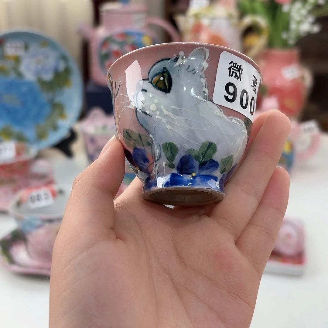 景德镇手绘高温釉下彩陶瓷茶具