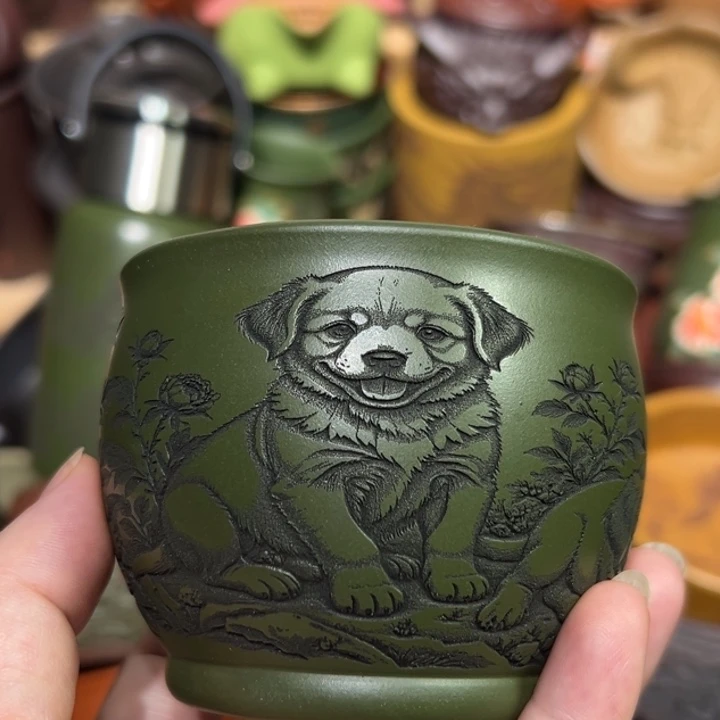 茶杯紫砂宜兴紫砂主人杯