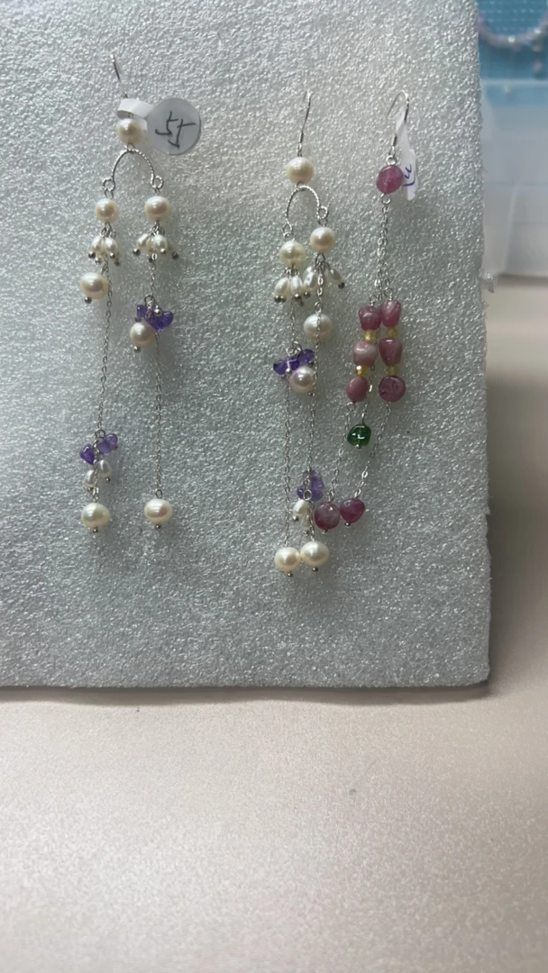 925银耳饰 博雅手作s925纯银耳饰