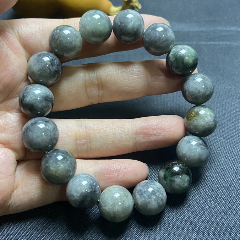 乌鸡翡翠手串特别款珠径11-12mm