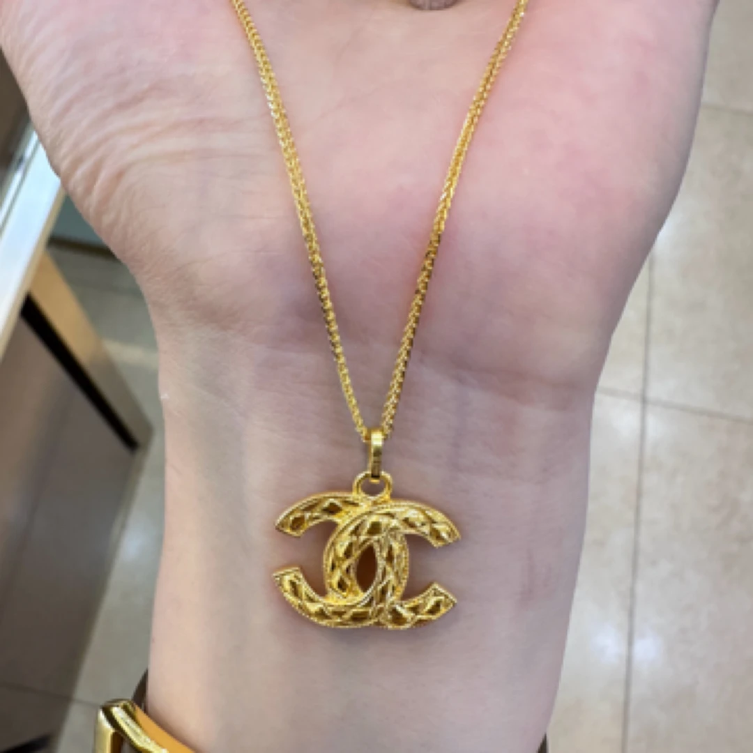 宸饰珠宝足金999吊坠套链