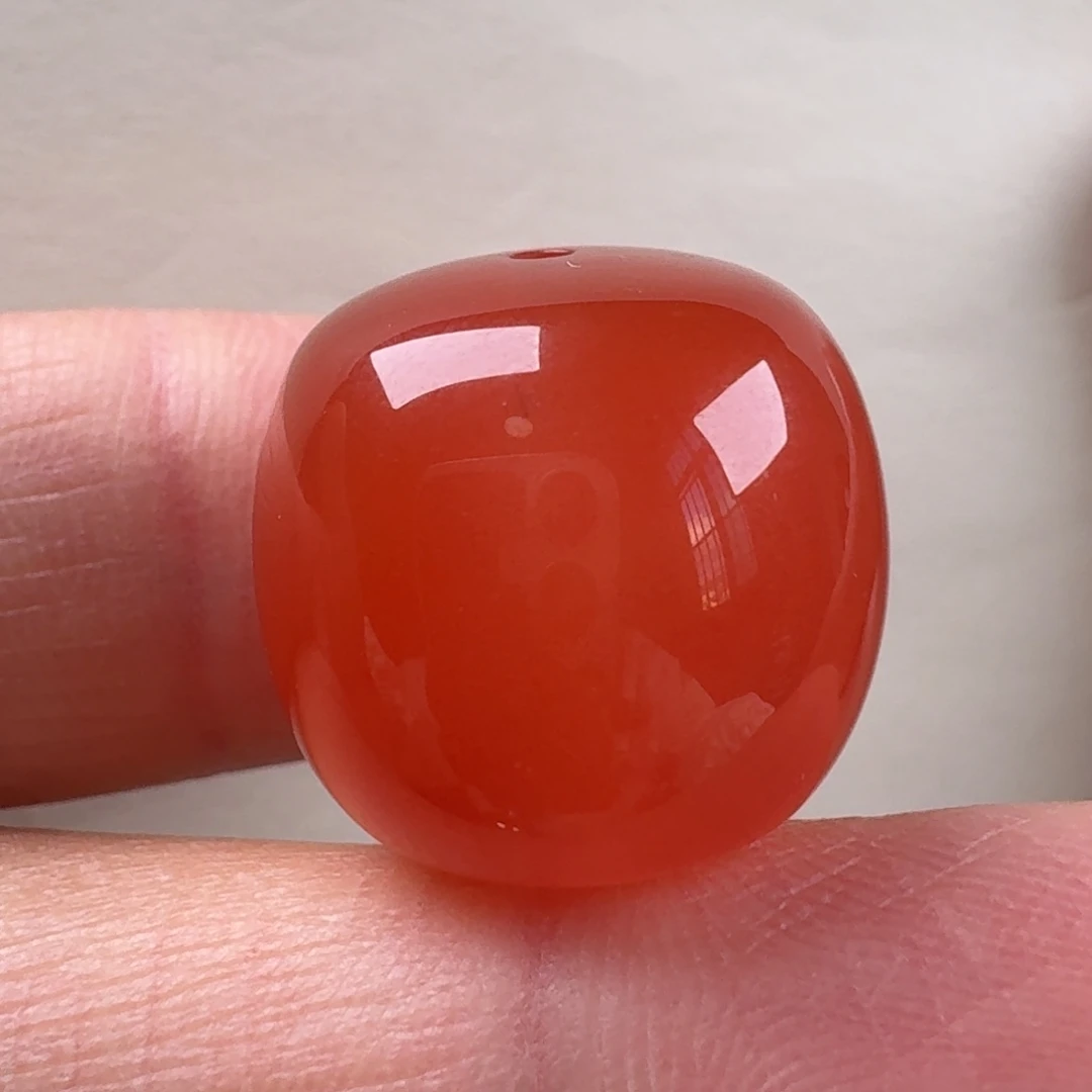 南红玛瑙未镶嵌大老型单珠18*17