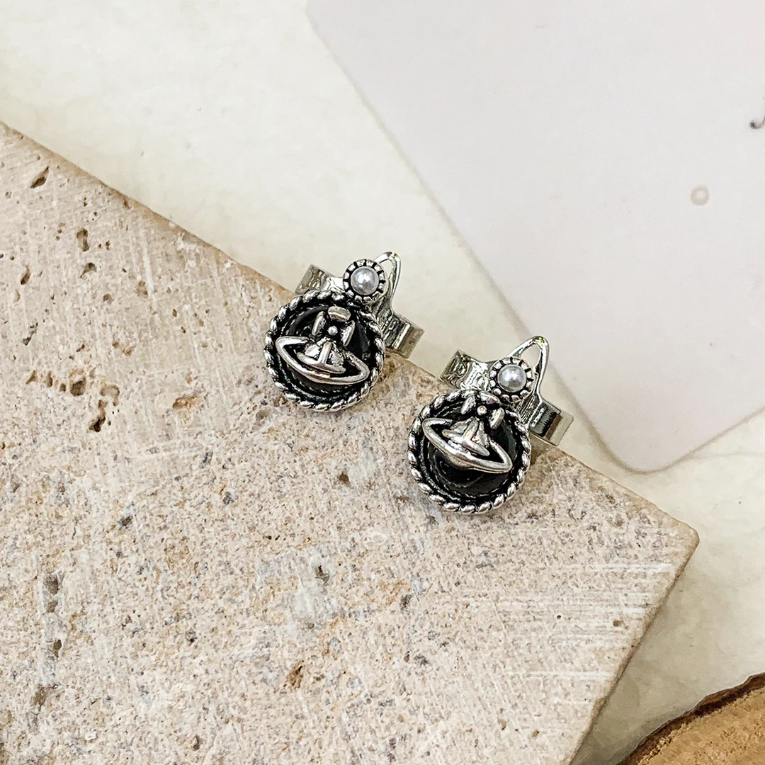 钛钢锆石耳饰 8197-高版精选设计感精致原版饰品