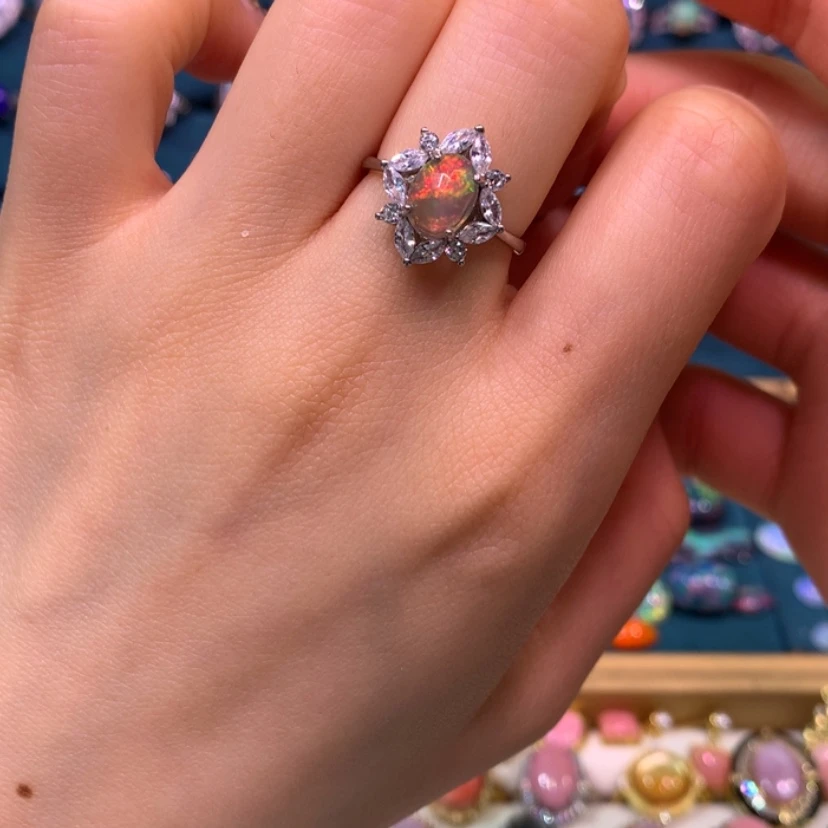 【闪购商品】欧泊戒指款式银S925镶嵌