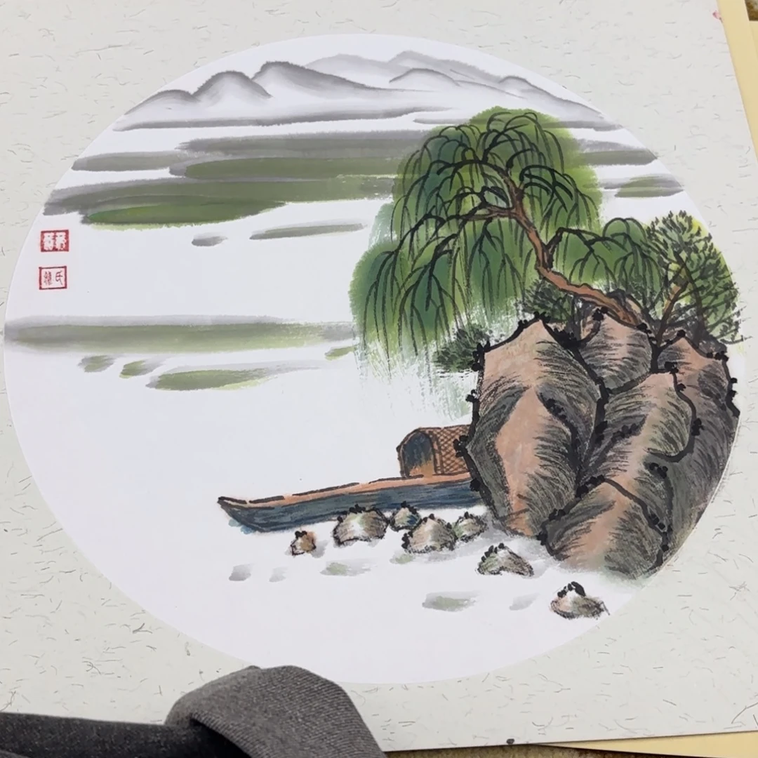 国画38-38卡纸作品艺