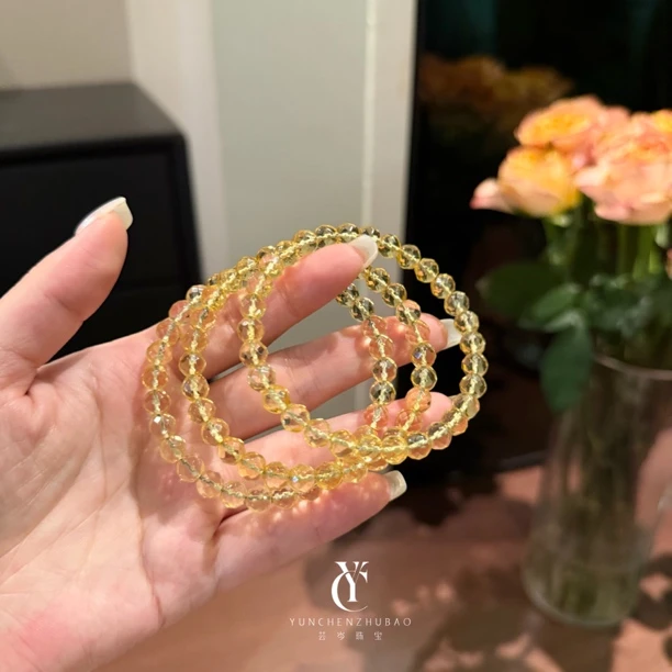 金灿灿 琥珀素圈手串（多样性发其一（未开价）