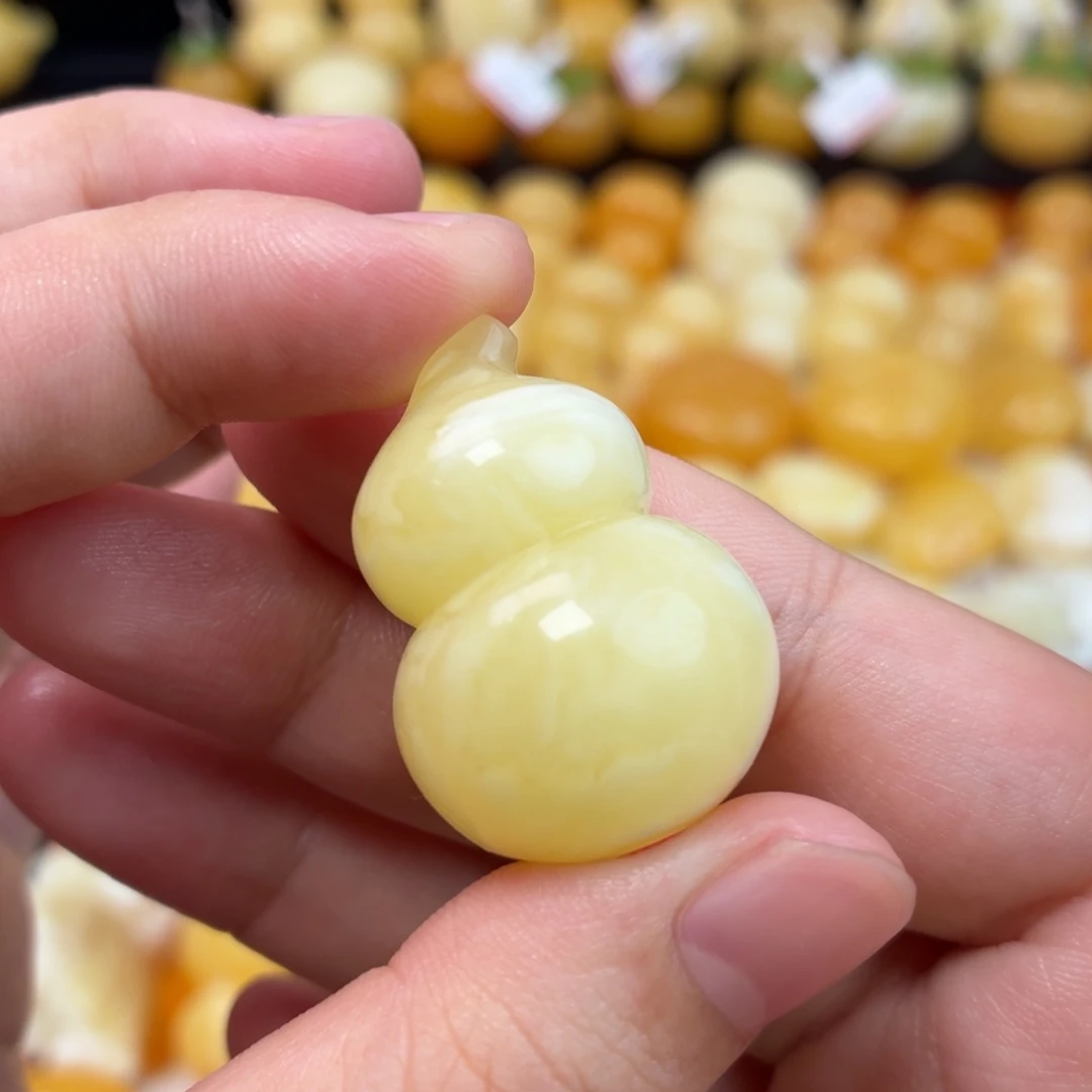 蜜蜡未镶嵌毛衣链蜜蜡