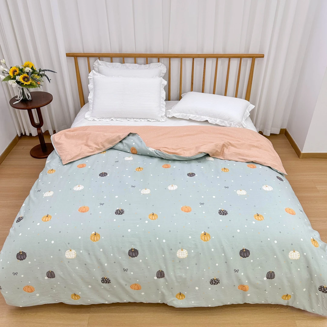 7-孤【斜纹被罩】精梳棉全棉斜纹印花被罩一条