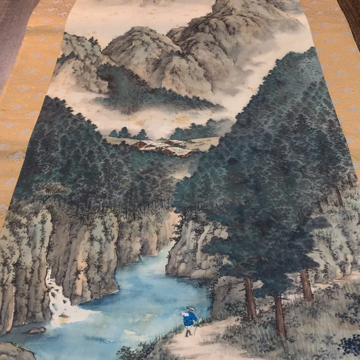 厚***物竖款川奇字画不退不换