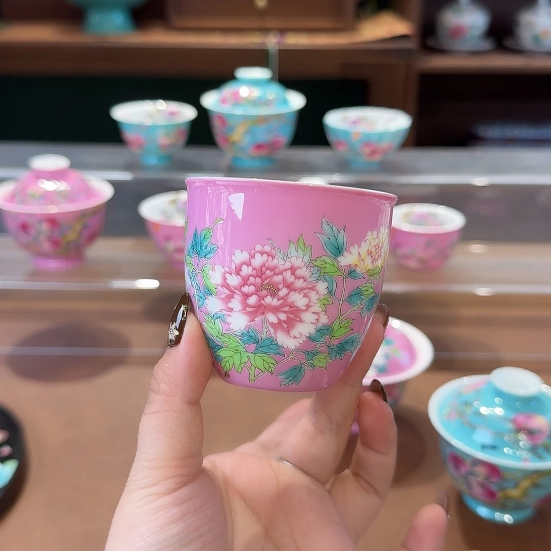 远***方珐琅彩主人杯茶具套装